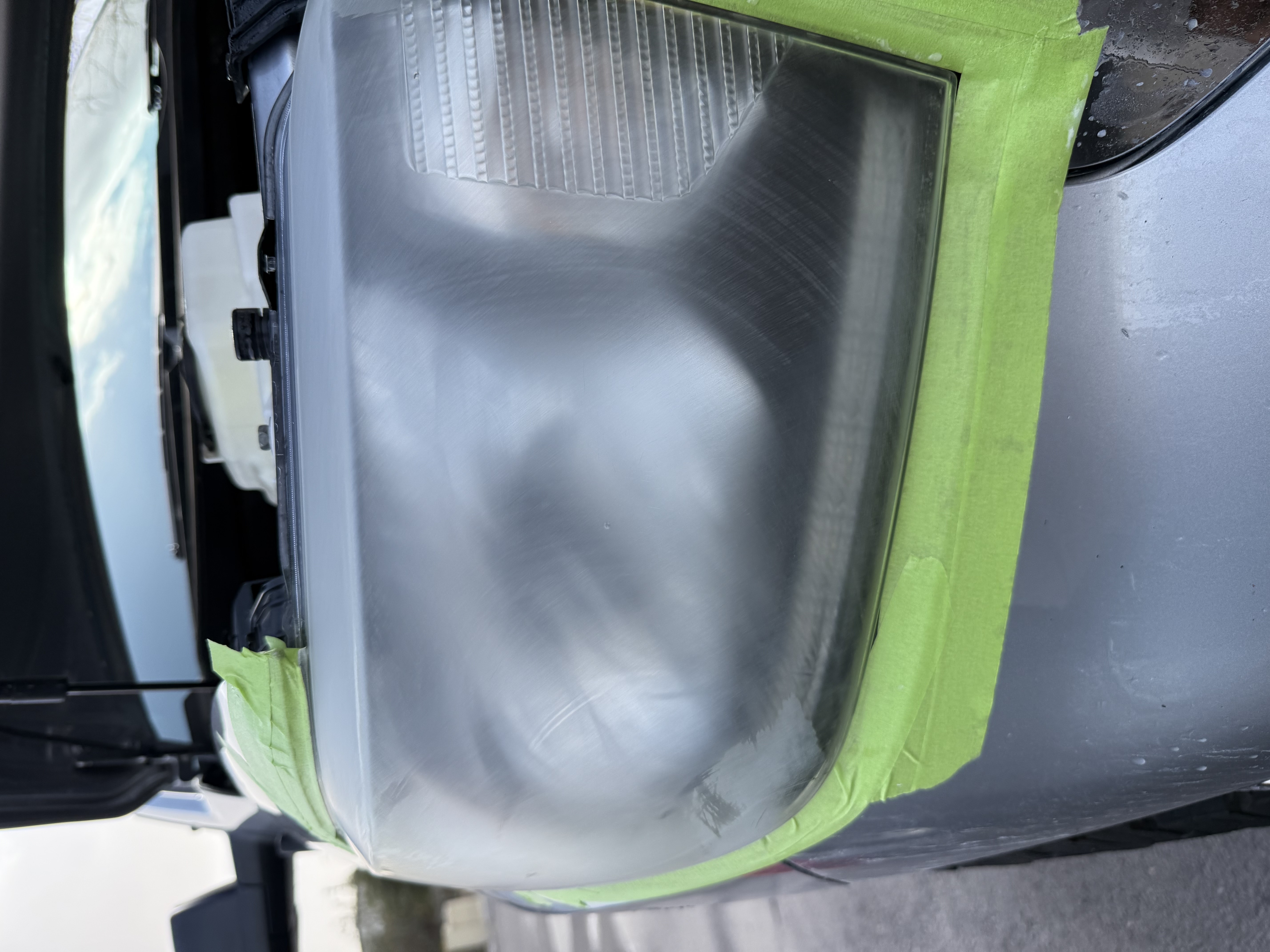 Headlight before restoration Yuma AZ